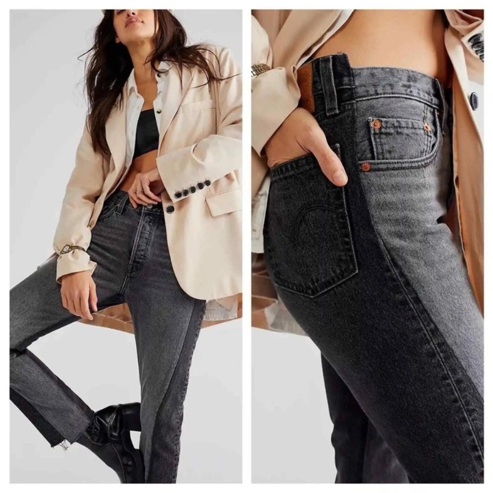 Levi’s 501 Spliced two toned jeans